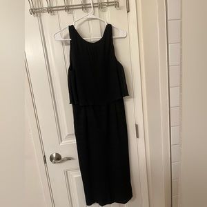 Black Paper Crown Ruffle Top Dress, Women’s Size 4